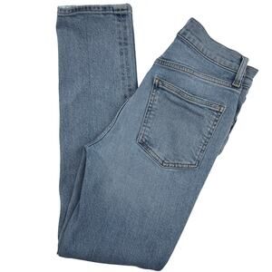 AGOLDE Willow Jeans Organic Cotton Slim Ankle Crop Size 24 Light Wash